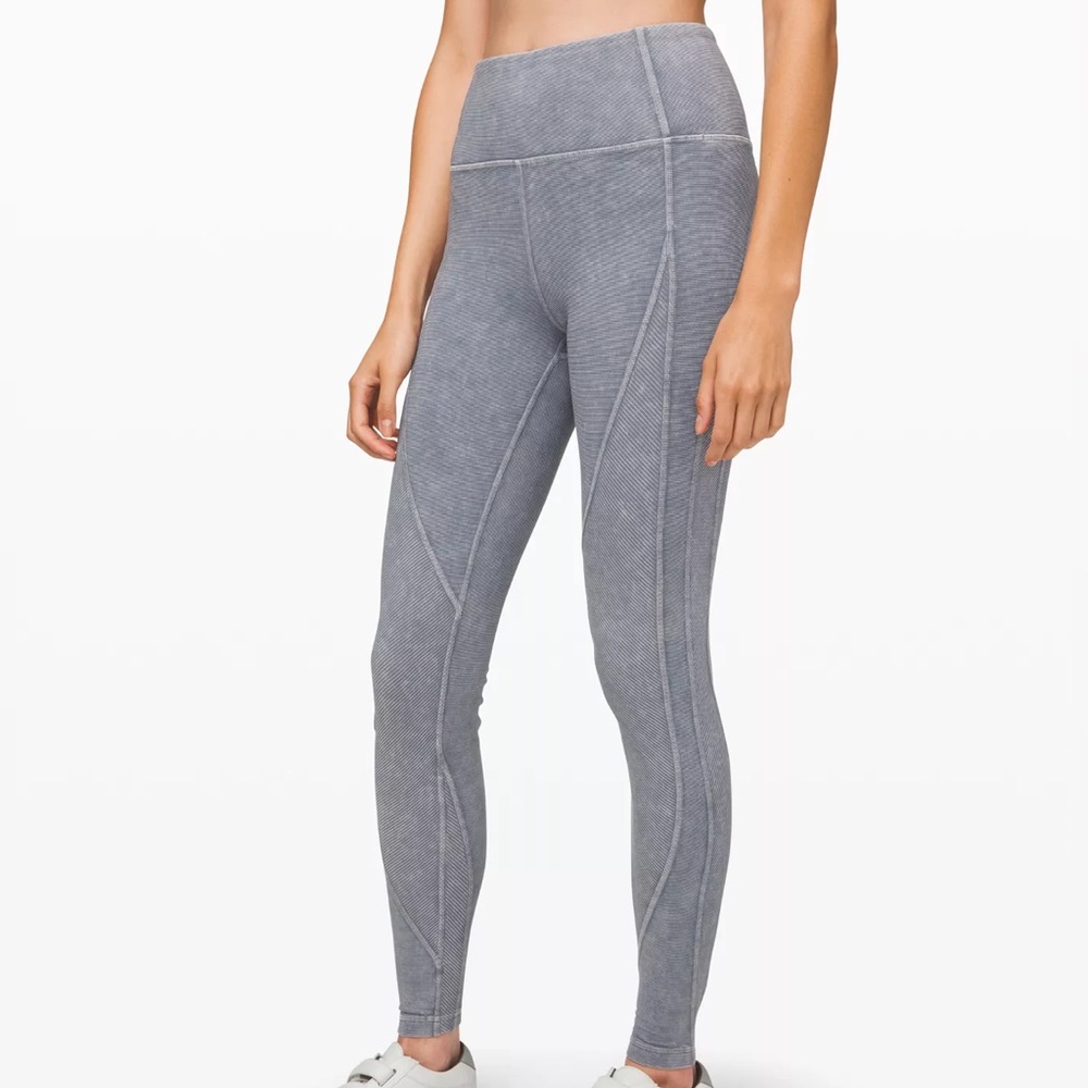 LULULEMON Wunder Under High-Rise Tight Snow Washed Ribbed 28" Size 4